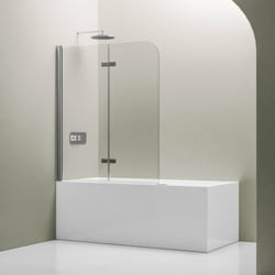 Pare baignoire Vitre de baignoire Paroi et Volet de baignoire en verre 6mm - 120x1400x6cm - EX201 - Bernstein