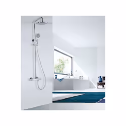 Système de douche thermostatique 4011 Basic Elégante colonne de douche de la marque BERNSTEIN avec thermostat, adaptée à nos ...