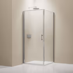 Cabine de douche d'angle douche 8 mm nano verre véritable EX416 - 100 x 100 x 195 cm Solution d'angle avec porte battante lev ...