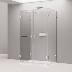 Paroi de douche, en forme de U, 120 x 90 x 195cm, EX412 Superbe parois de douche BERNSTEIN moderne au design simple et élégan ...