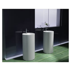 Lavabo colonne totem PB2021 - Ø45 x 90cm - blanc - Solid Stone - Bernstein