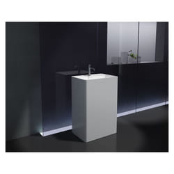 Lavabo colonne totem PB2022- 60 x 42 x 90cm - blanc - Solid Stone - Bernstein
