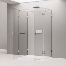 Description générale Superbe paroi de douche moderne en forme de U, conçue en verre véritable de 8 mm d'épaisseur. Son design ...