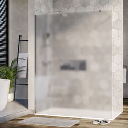 Paroi de douche fixe latérale en verre, satiné, EX101, largeur sélectionnable 1500mm - Bernstein