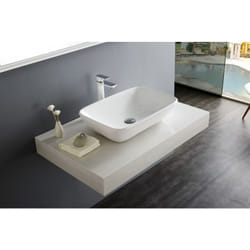 Vasque à poser NT3155 - céramique sanitaire - 58x38,5cm - Bernstein