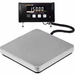 Informations techniques Plage de pesage (max.) 150 kg Charge minimale (min) 150 g Lisibilité: 50 g Tolérance de mesure possib ...