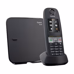 Gigaset E630, Téléphone DECT, Haut-parleur, 200 entrées, Identification de l'appelant, Noir