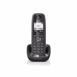 Gigaset AS405, Téléphone DECT, Haut-parleur, 100 entrées, Identification de l'appelant, Service de message court (SMS), Noir