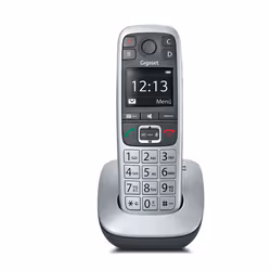 Gigaset E560, Téléphone DECT, Combiné sans fil, Haut-parleur, 200 entrées, Identification de l'appelant, Noir, Argent