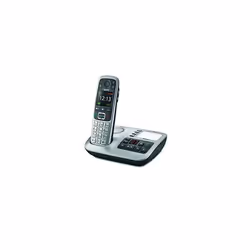 Gigaset E560A, Téléphone DECT, Combiné sans fil, Haut-parleur, 200 entrées, Identification de l'appelant, Noir, Argent