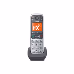 Gigaset E560HX, Téléphone analog/dect, Combiné sans fil, Haut-parleur, 150 entrées, Identification de l'appelant, Gris, Argen ...