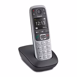 Gigaset E560, Téléphone analog/dect, Combiné sans fil, 150 entrées, Noir, Argent