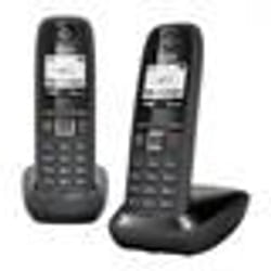 Gigaset AS405 Duo Téléphone sans fil avec ID dappelant DECTGAP blanc + combiné supplémentaire