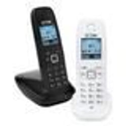 Téléphone sans fil Gigaset AS405 - Noir - Clavier simple - Identification de lappelant - 4 piles AAA