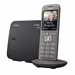 Gigaset CL660A, Téléphone DECT, Combiné sans fil, Haut-parleur, 400 entrées, Anthracite, Noir
