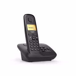 Gigaset A270 Trio, Téléphone DECT, Combiné sans fil, Haut-parleur, 80 entrées, Identification de l'appelant, Noir