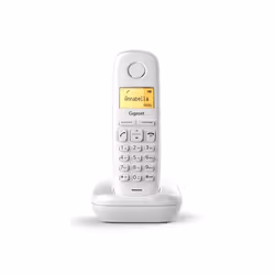 Gigaset A170, Téléphone analog/dect, Combiné sans fil, 50 entrées, Identification de l'appelant, Blanc