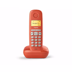 Gigaset A 170 Trio, Téléphone analog/dect, Combiné sans fil, 50 entrées, Identification de l'appelant, Rouge