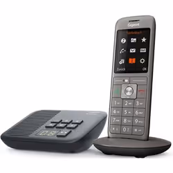 Gigaset CL660A, Téléphone DECT, Combiné sans fil, Haut-parleur, 400 entrées, Anthracite, Noir