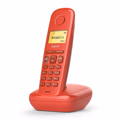 Gigaset A270, Téléphone DECT, Combiné sans fil, Haut-parleur, 80 entrées, Identification de l'appelant, Rouge