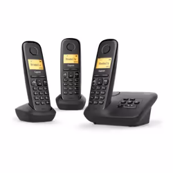 Téléphone sans fil GIGASET A270A Trio Noir