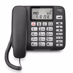 Gigaset DL580 Téléphone analogique Identification de l'appelant Noir - Vue supplémentaire 8