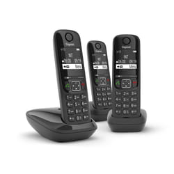 Gigaset AS690 Trio Téléphone analog/dect Noir