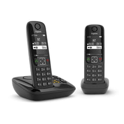 Gigaset AS690A Duo Téléphone analog/dect Noir