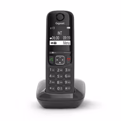 Gigaset AS690 Téléphone analog/dect Identification de l'appelant Noir