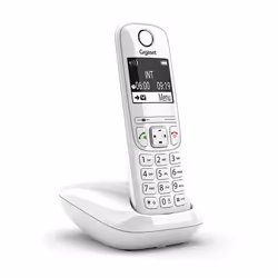 Gigaset AS690, Téléphone analog/dect, Combiné sans fil, Haut-parleur, 100 entrées, Identification de l'appelant, Blanc