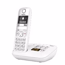 Gigaset A690A, Téléphone analog/dect, Combiné sans fil, Haut-parleur, 100 entrées, Blanc