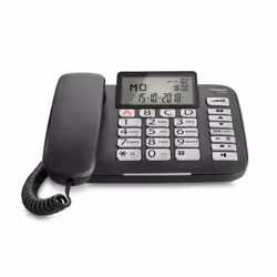 Gigaset DL 580 Téléphone analogique Identification de l'appelant Noir - Vue supplémentaire 4