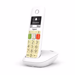 Gigaset E290 téléphone Téléphone analog/dect Identification de l'appelant Blanc
