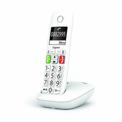 Gigaset E290 Téléphone analog/dect Identification de l'appelant Blanc