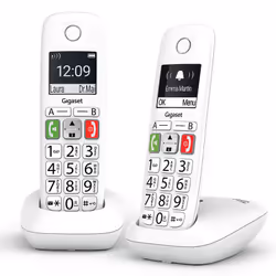 Gigaset E290 Téléphone analog/dect Identification de l'appelant Blanc - Vue supplémentaire 5