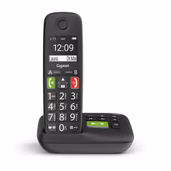 Gigaset E290A BLACK Téléphone analog/dect Identification de l'appelant Noir