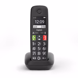 Gigaset E290A Téléphone analog/dect Identification de l'appelant Noir
