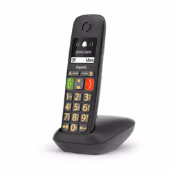 Gigaset E290A Téléphone analog/dect Identification de l'appelant Noir