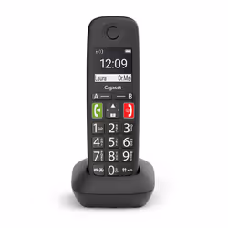 Gigaset E290HX Téléphone analog/dect Identification de l'appelant Noir