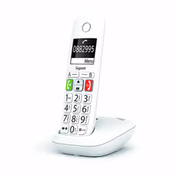 Gigaset E290, Téléphone analog/dect, Combiné sans fil, Haut-parleur, 150 entrées, Identification de l'appelant, Blanc