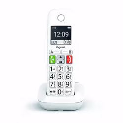 Gigaset E290 Téléphone analog/dect Identification de l'appelant Blanc