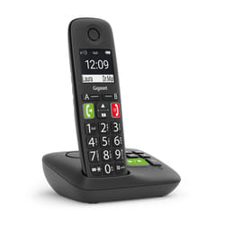 Gigaset E290 Téléphone analog/dect Identification de l'appelant Noir