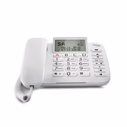 Gigaset DL380 Téléphone analogique Identification de l'appelant Blanc - Vue supplémentaire 4
