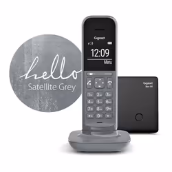 Gigaset CL390 Téléphone analog/dect Identification de l'appelant Gris