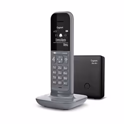 Gigaset CL390A, Téléphone analog/dect, Combiné sans fil, Haut-parleur, 150 entrées, Identification de l'appelant, Gris