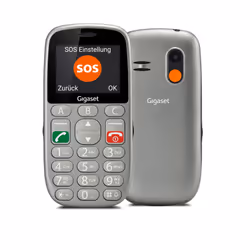 Gigaset GL390, Barre, Double SIM, 5,59 cm (2.2"), 0,3 MP, 800 mAh, Argent