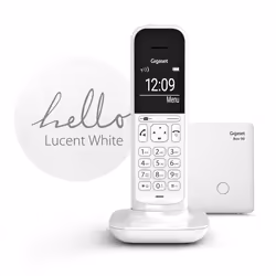 Gigaset CL390 Téléphone analog/dect Identification de l'appelant Blanc - Vue supplémentaire 7