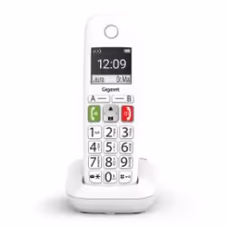 Gigaset E290 Duo Téléphone analog/dect Identification de l'appelant Blanc - Vue supplémentaire 4