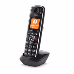 Gigaset E720HX Téléphone analog/dect Identification de l'appelant Noir - Vue supplémentaire 4