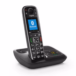 Gigaset E720A, Téléphone analog/dect, Combiné sans fil, 200 entrées, Identification de l'appelant, Noir